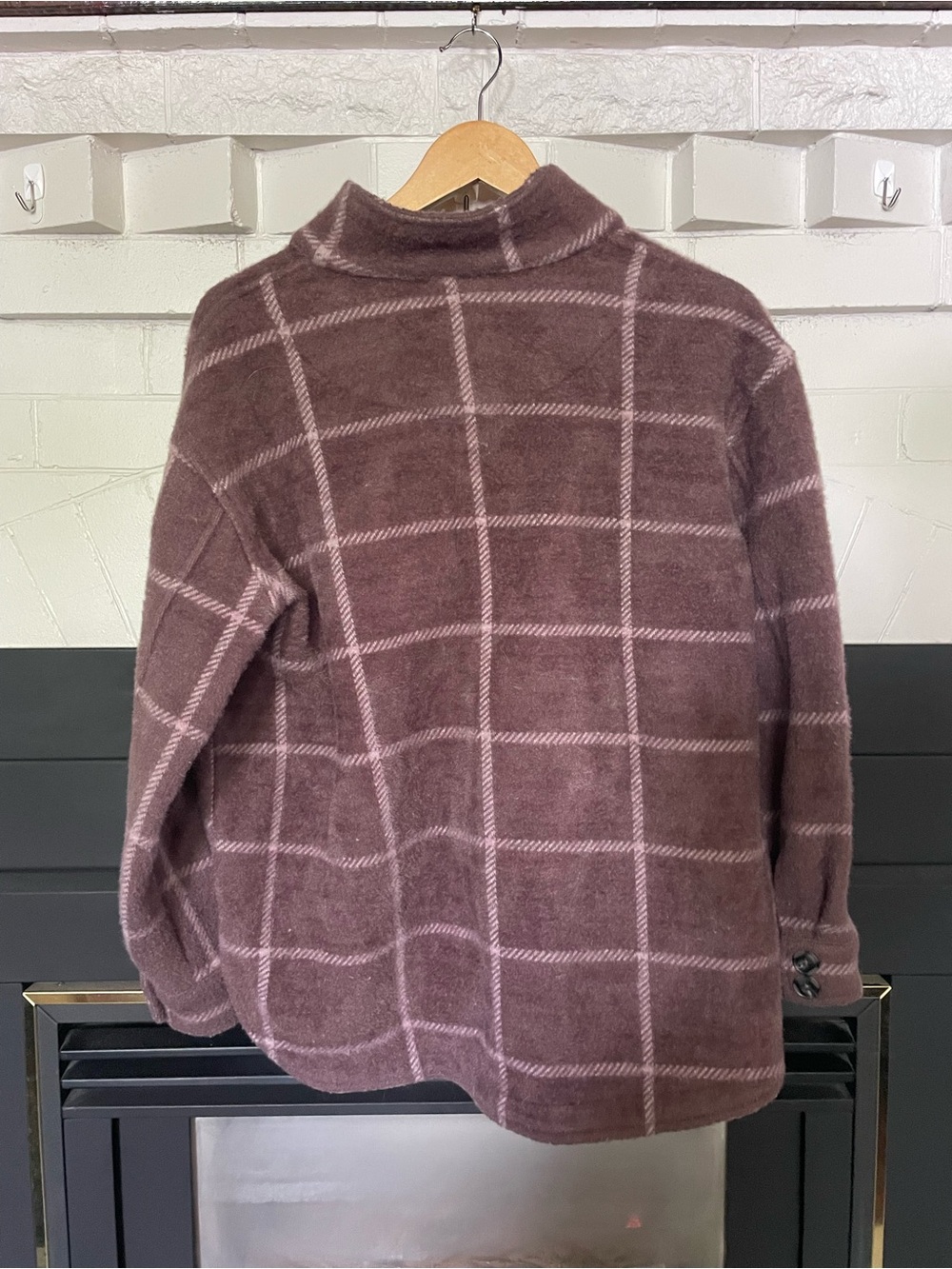 Z Supply Mauve Plaid Sweater